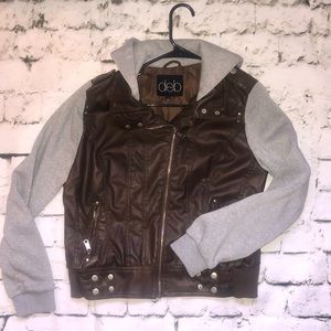 Faux leather jacket